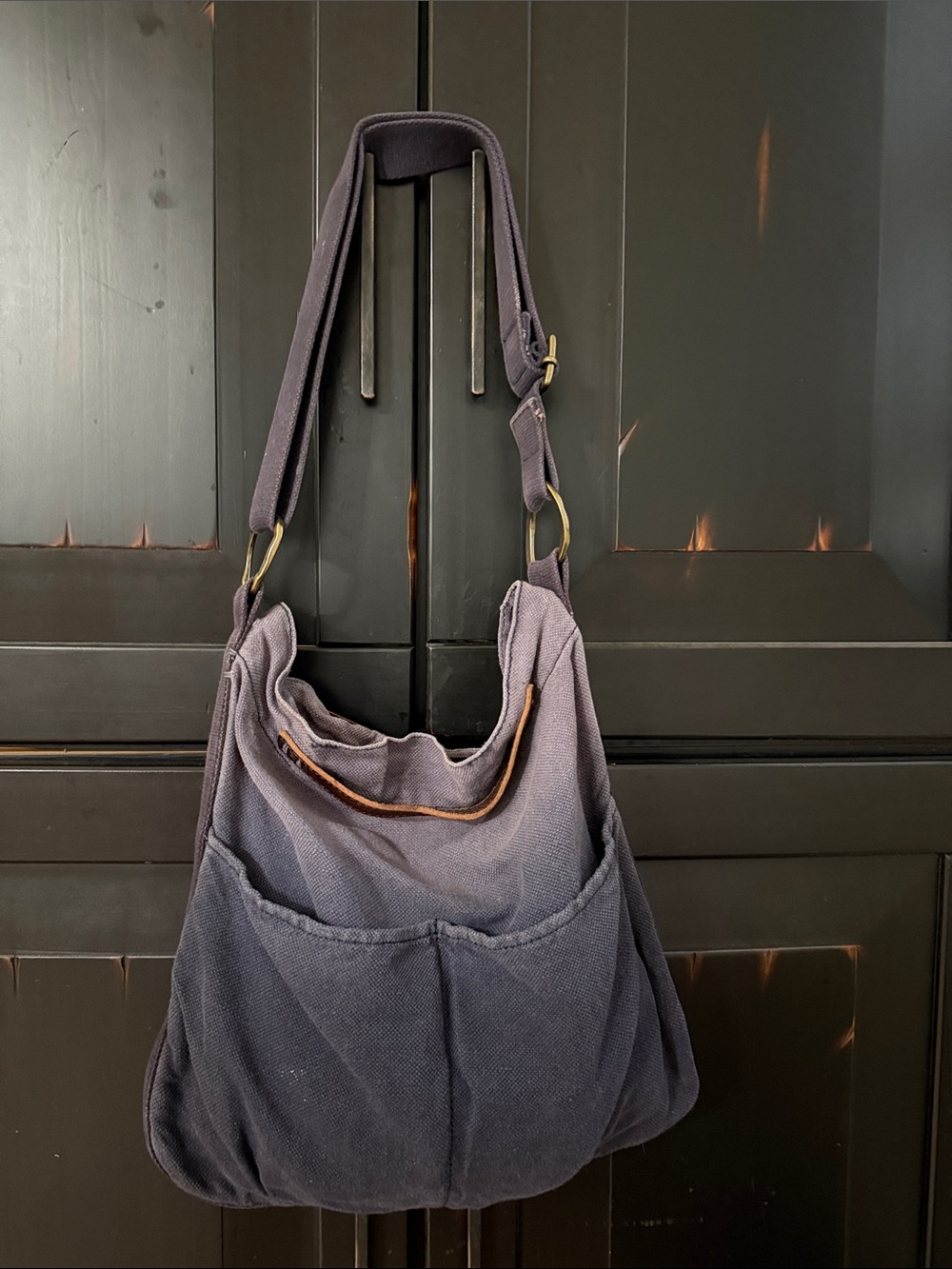49 Square Miles Casual Slate Shoulder Tote Bag with Front Pockets